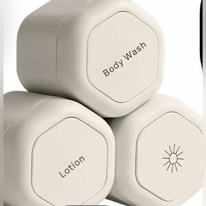Beige Magnetic Travel Toiletry Set New